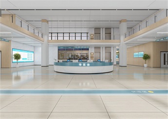 大型門診醫(yī)院裝修設(shè)計(jì)案例效果圖