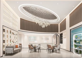 牙一口腔診所裝修設(shè)計案例效果圖