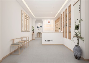 中醫(yī)健康養(yǎng)生館裝修設計案例效果圖