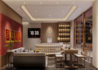 妙手宮中醫(yī)理療館設(shè)計裝修效果圖